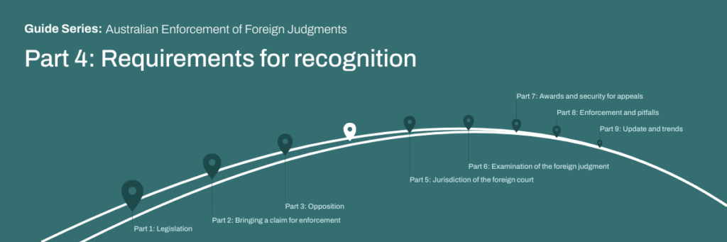 Part 4 - Australian Enforcement of Foreign Judgments 1200x400 px - Guide Series